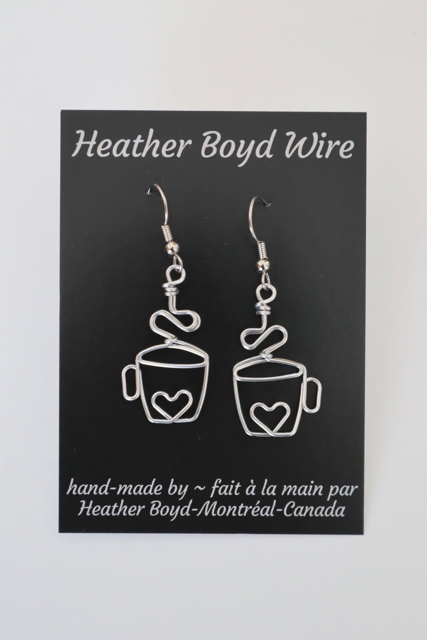 Coffee Cup Earrings, Gift for Coffee Lovers and Baristas, Novelty Jewelry
