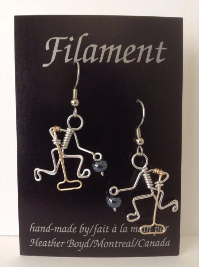 Curling Earrings // Gift for Curlers