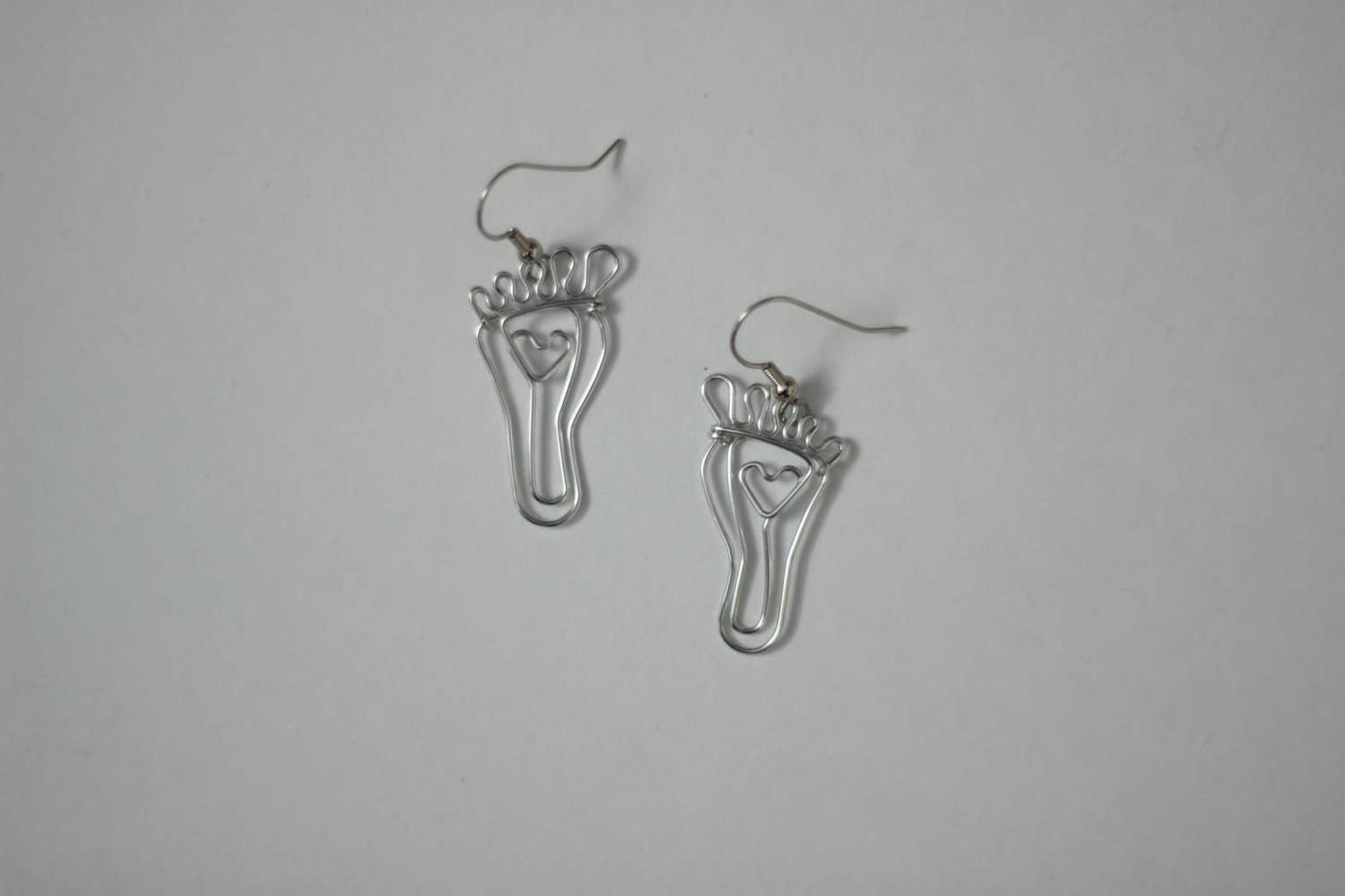 Feet Earrings Wire Jewelry Gift for Reflexologists Reflexology Gifts