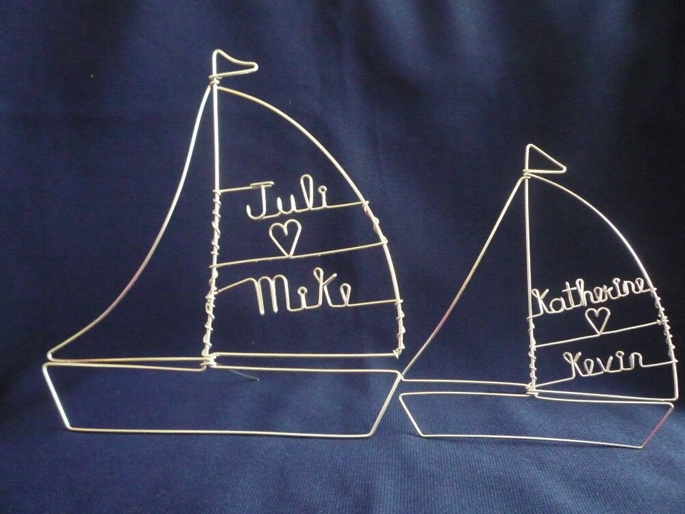 Simple Sailboat Topper Personalized