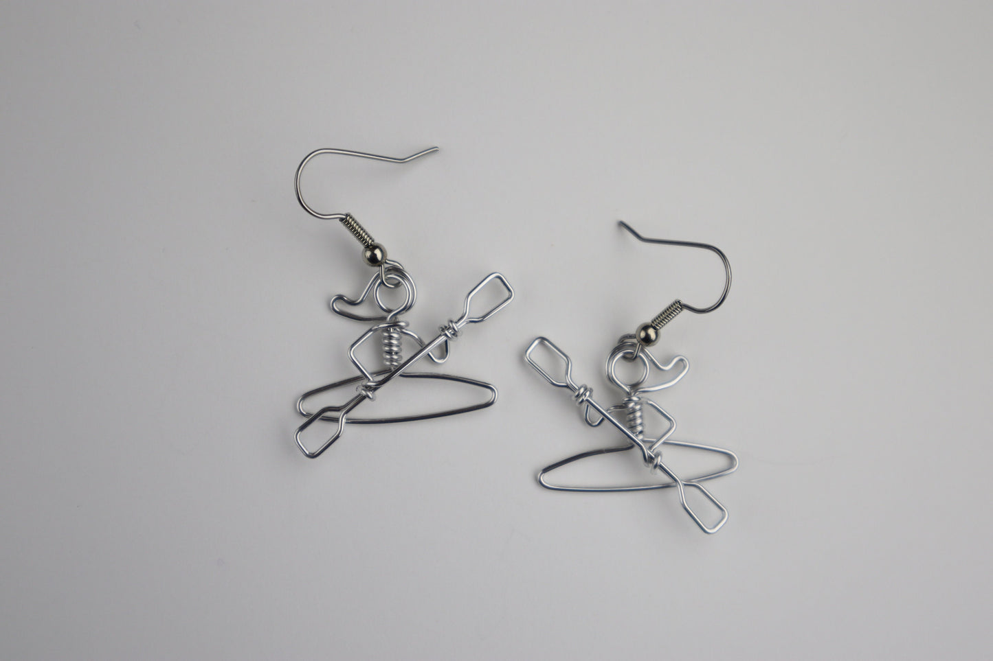 Skier Earrings // Downhill Ski Jewelry