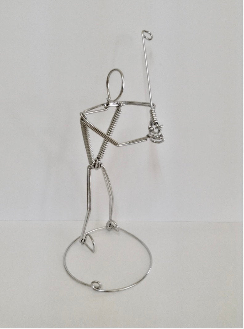 Golfer Ornament Wire Art Golf Gift