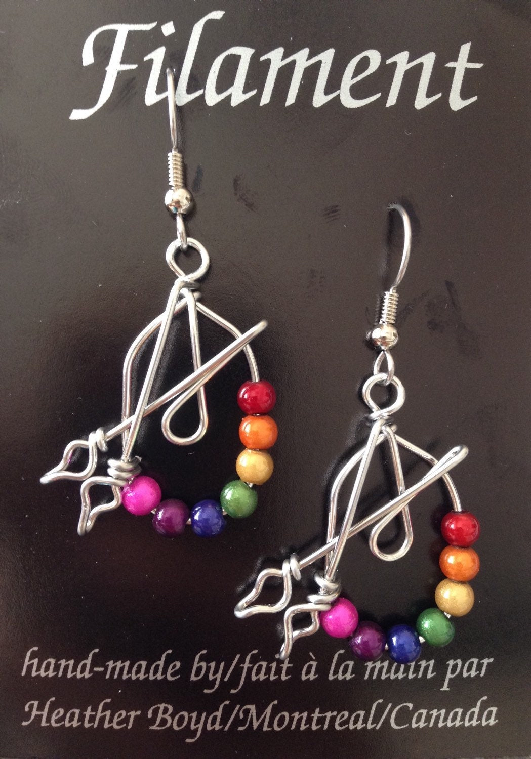 Painter's Palette Earrings // Gift for Artists