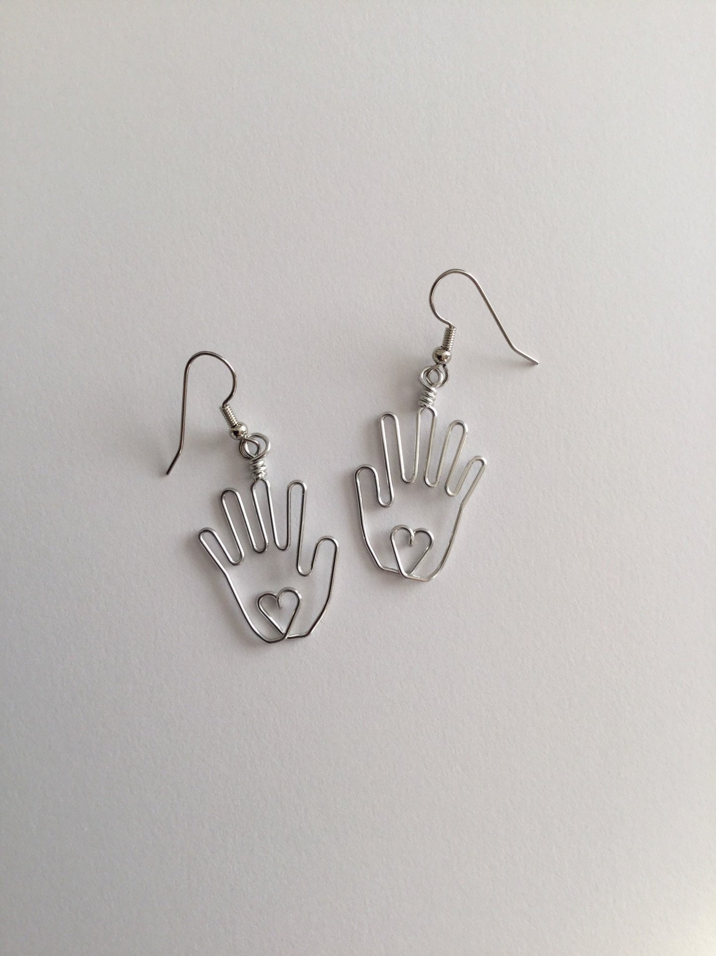 Hand Earrings, Gifts for Artists, Massage Therapists, Reiki Healers