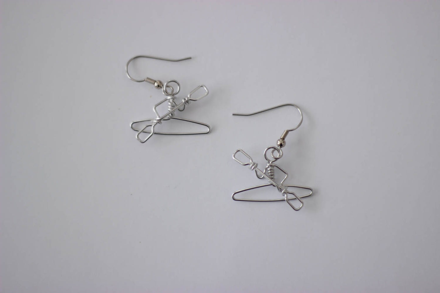 Kayak Earrings, Gifts for Kayakers, Lightweight, Non-Tarnish Wire