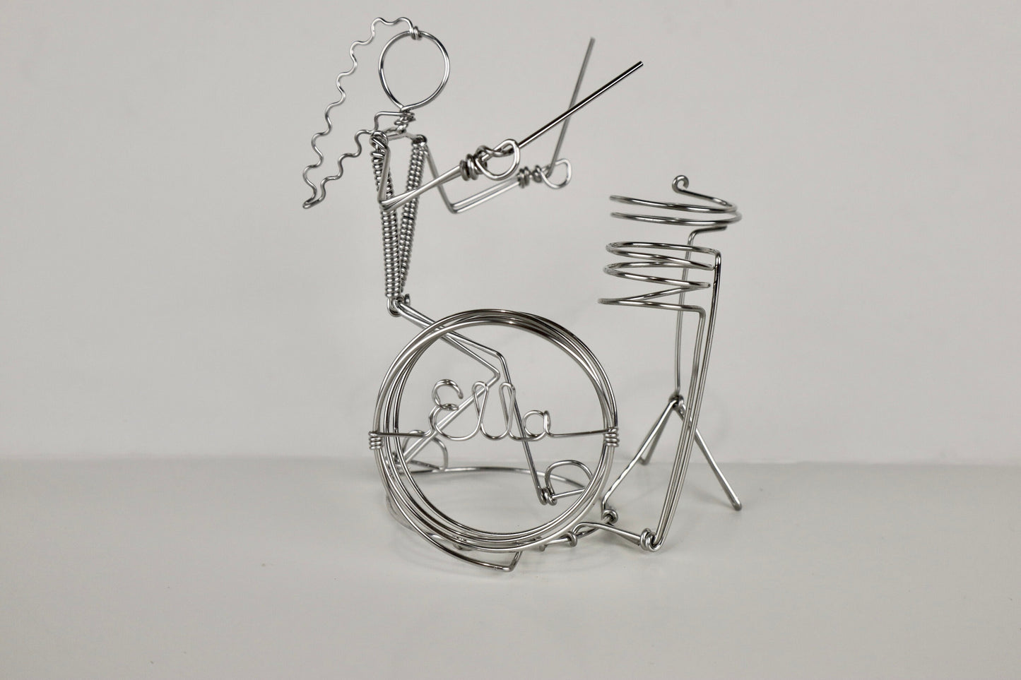 Drummer Ornament Wire Drum Decoration Gift for Musician