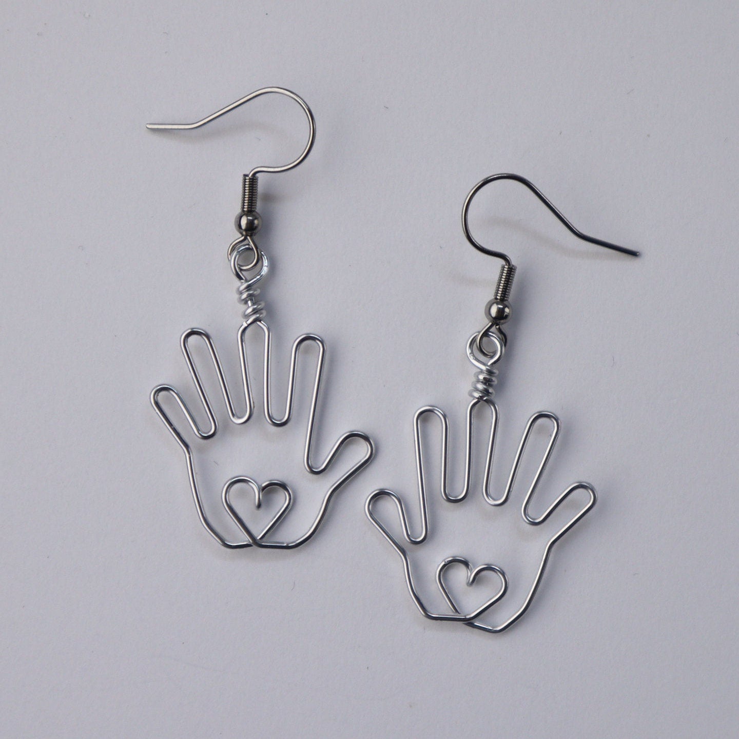 Hand Earrings, Gifts for Artists, Massage Therapists, Reiki Healers