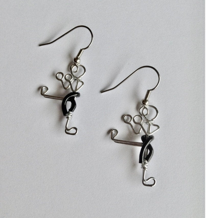 Taekwondo Earrings Wire Jewelry
