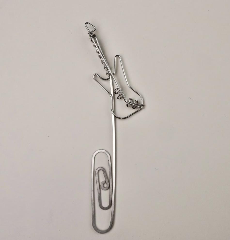 Guitar Brooch or Bookmark // Gift for Guitar Player