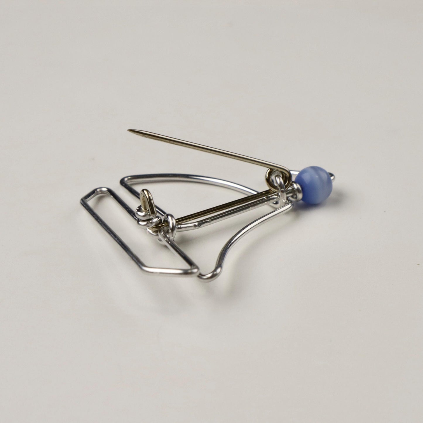 Wire Sailboat Brooch or Bookmark Gift for Sailors