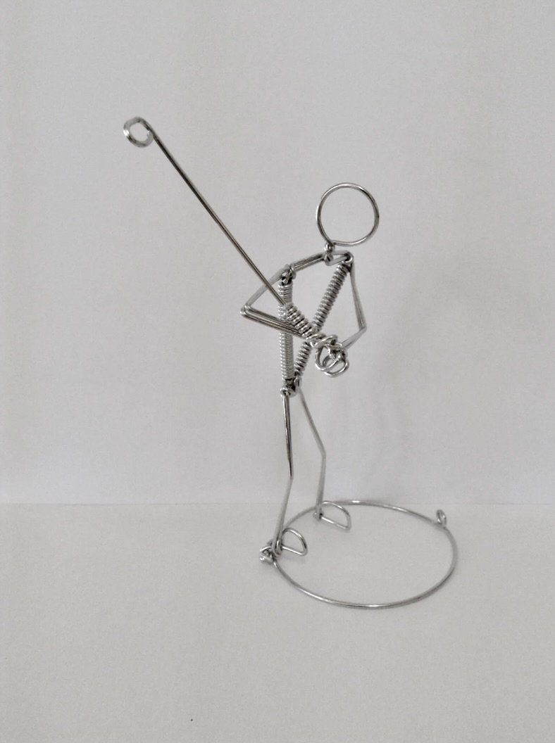 Golfer Ornament Wire Art Golf Gift