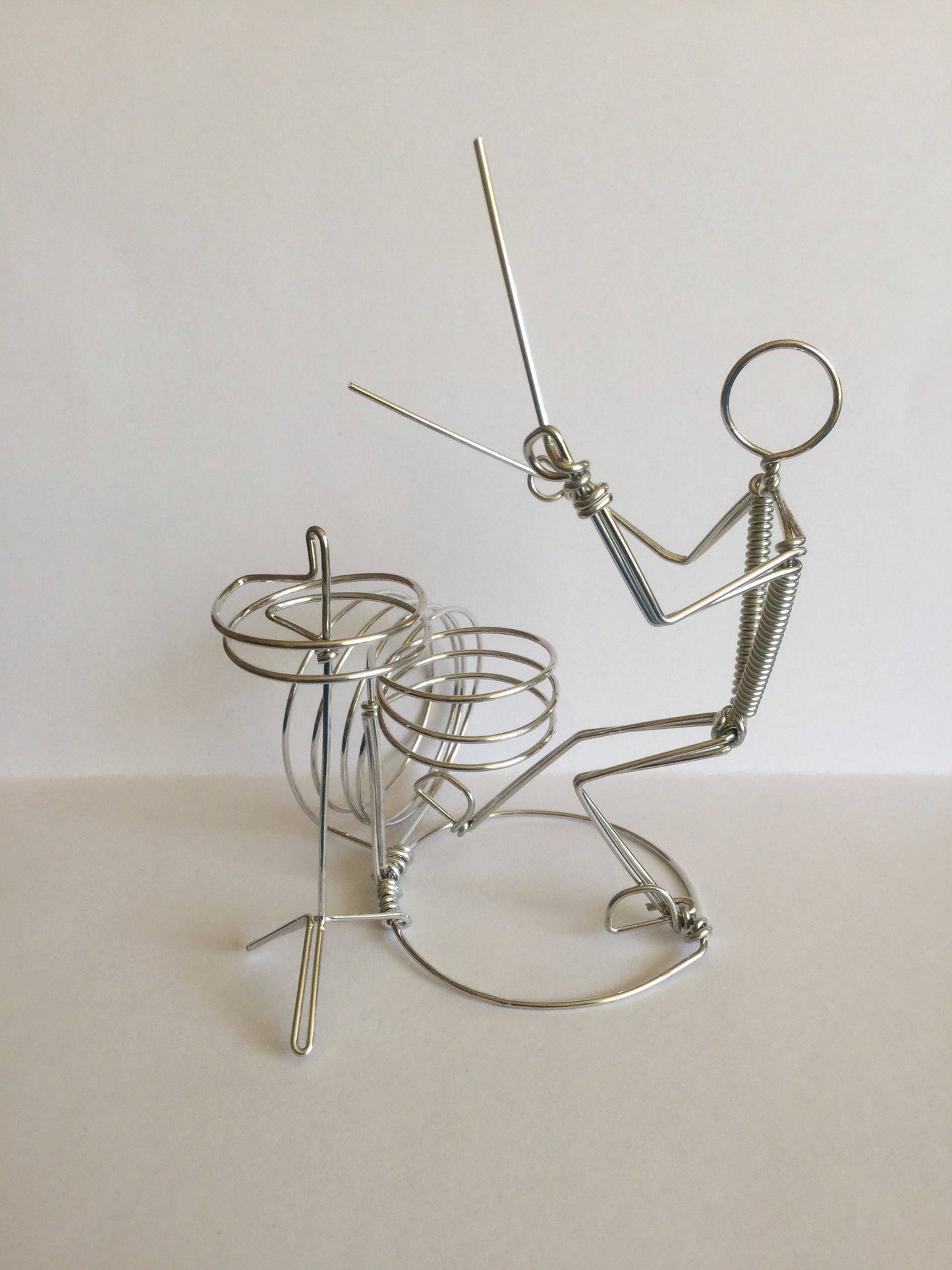 Drummer Ornament Wire Drum Decoration Gift for Musician