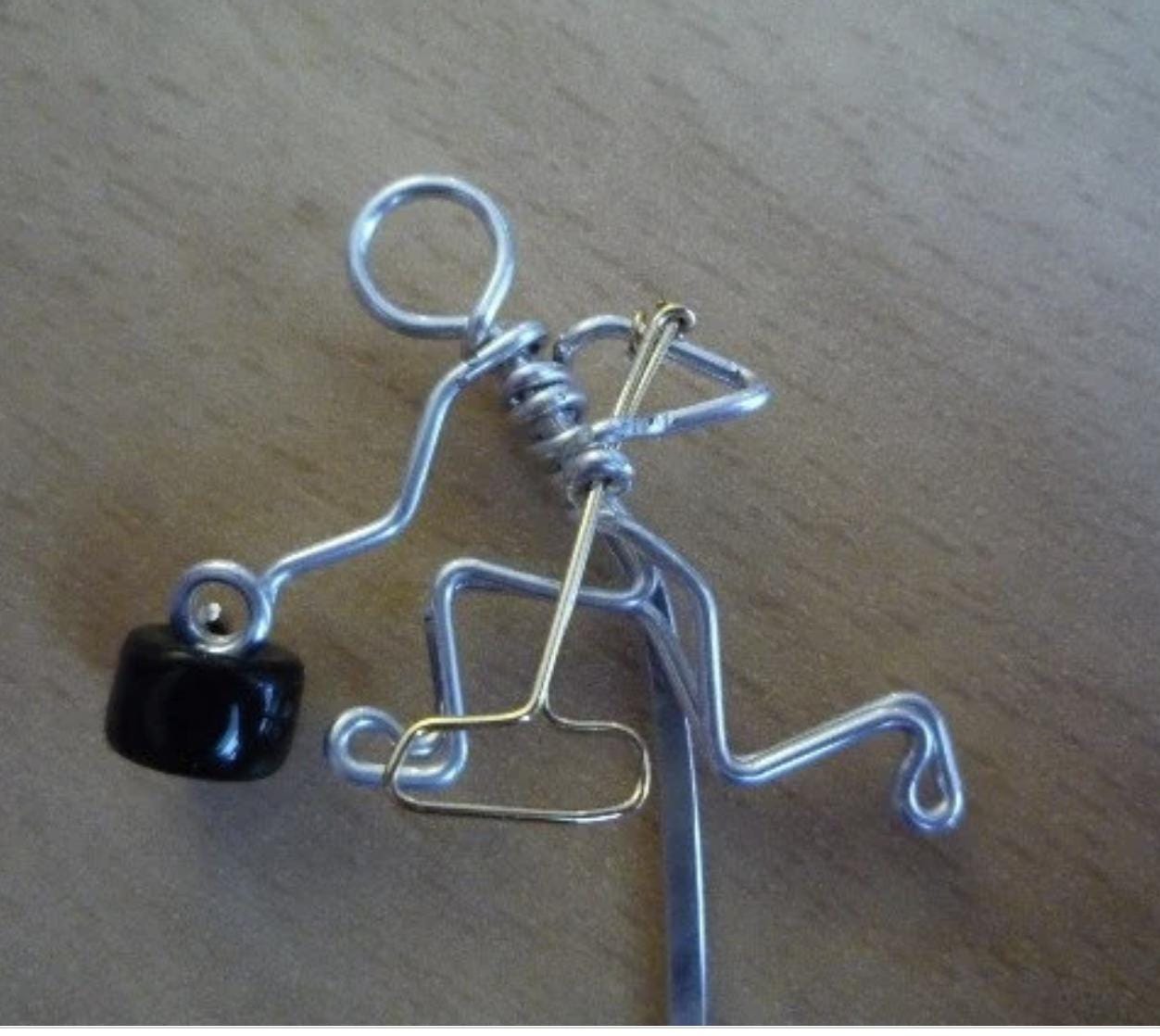 Curling Player Brooch or Bookmark // Gift for Curlers