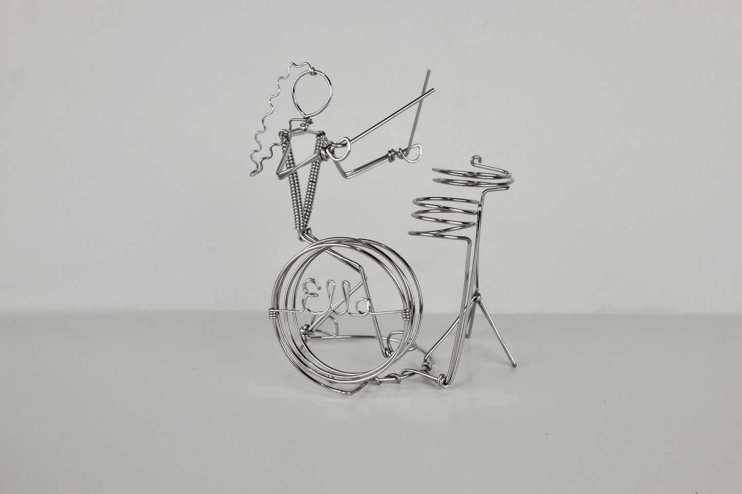 Drummer Ornament Wire Drum Decoration Gift for Musician