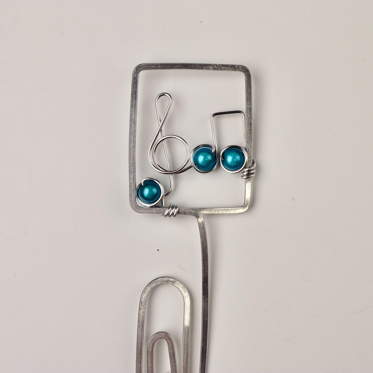 Treble Clef and Note Bookmark or Brooch // Gift for Musicians, Readers and Teachers