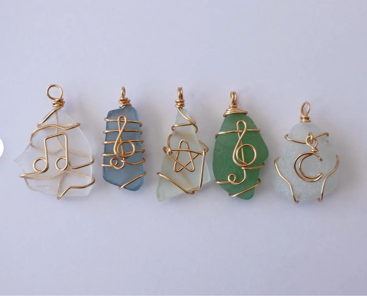 DIY Sea Glass Suncatchers and Jewelry - Templates, Tutorials, PDF Printable Patterns