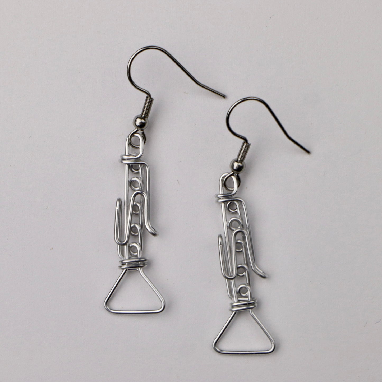 Clarinet Earrings Gifts for Musicians Dangling, Lightweight, Non-tarnish