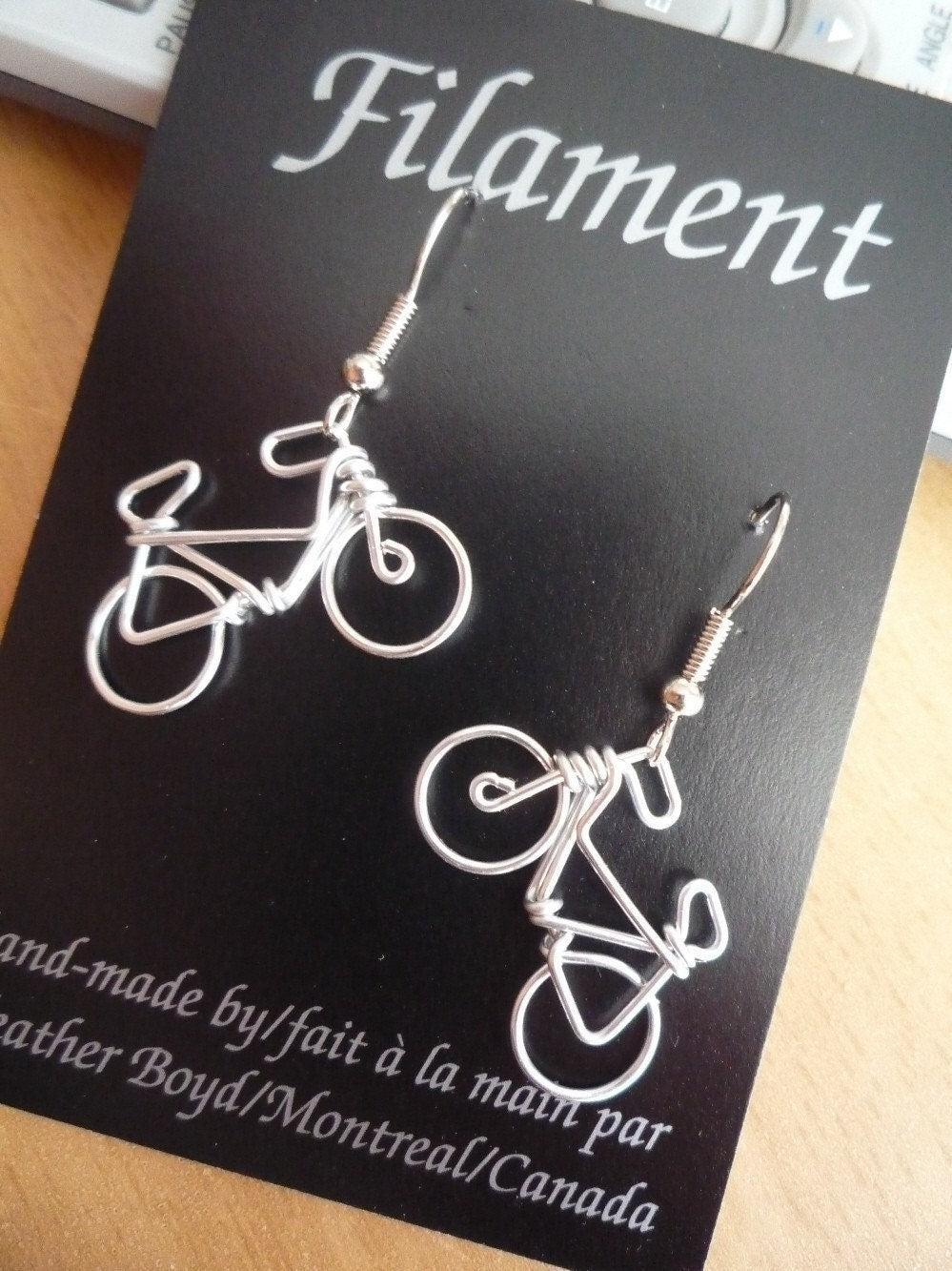 Bicycle Earrings // Gifts for Cyclists // Cycling Gift