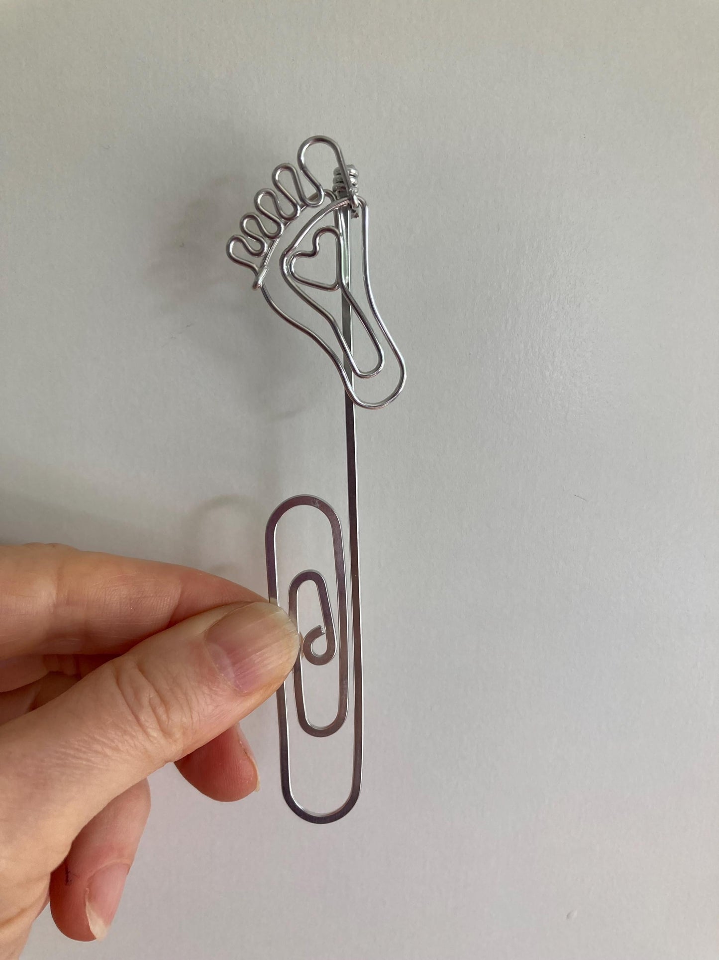 Foot Brooch or Bookmark // Gift for Reflexologists //Reflexology Pin