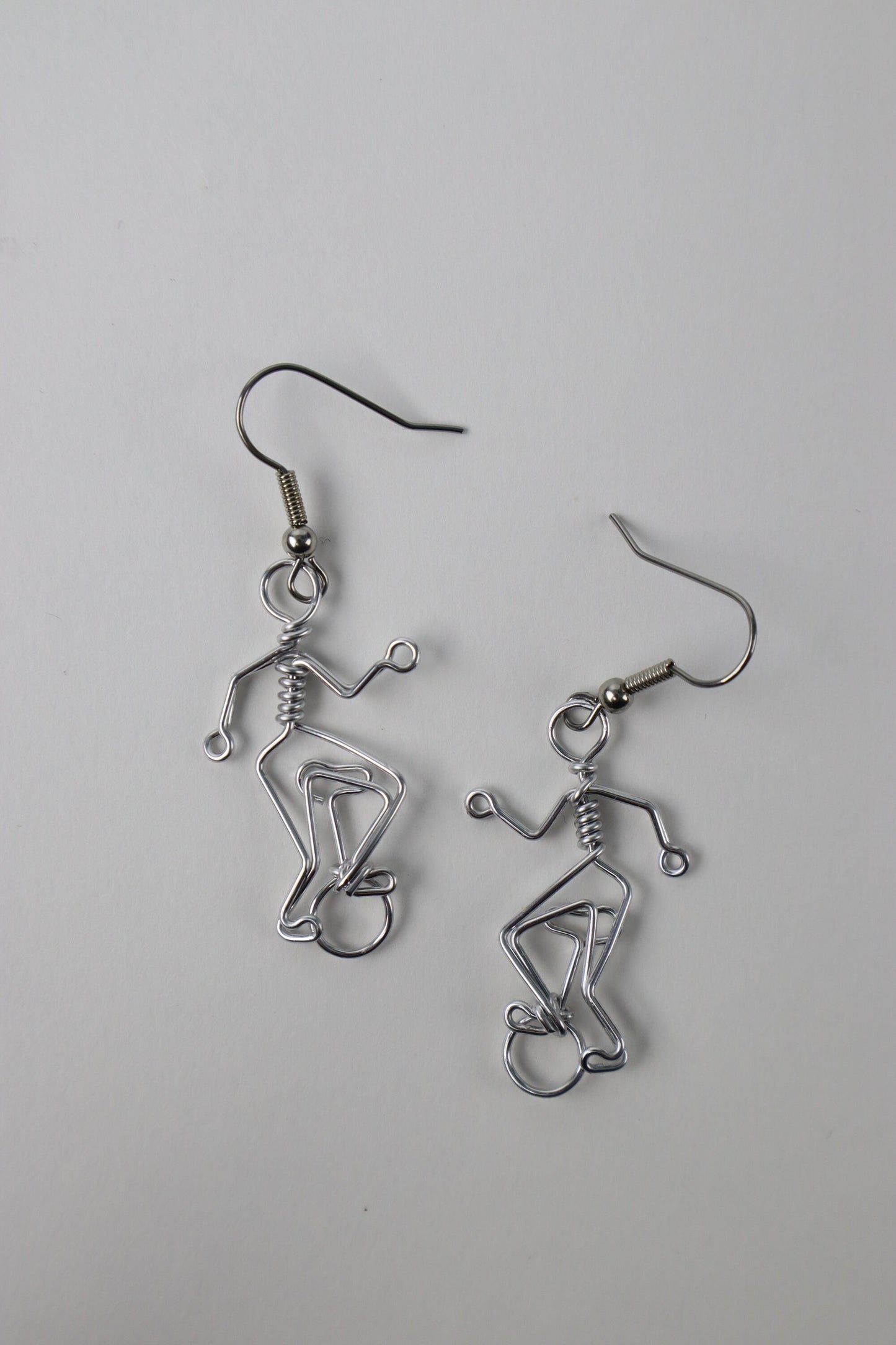 Unicycle Rider Earrings // Circus Gift for Girlfriend, Daughter, Granddaughter