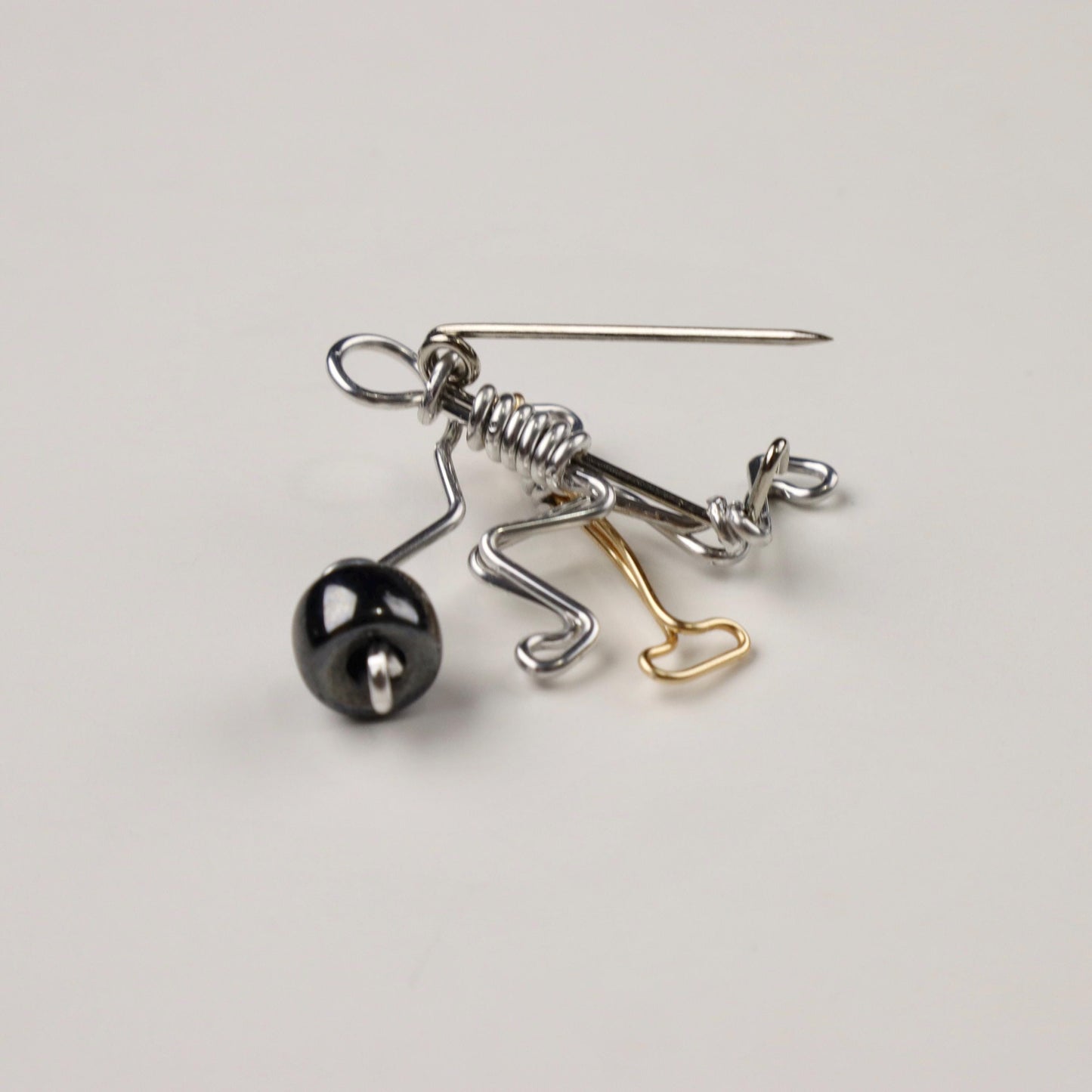Curling Player Brooch or Bookmark // Gift for Curlers