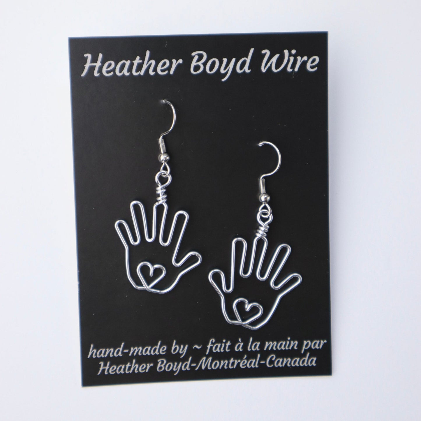 Hand Earrings, Gifts for Artists, Massage Therapists, Reiki Healers