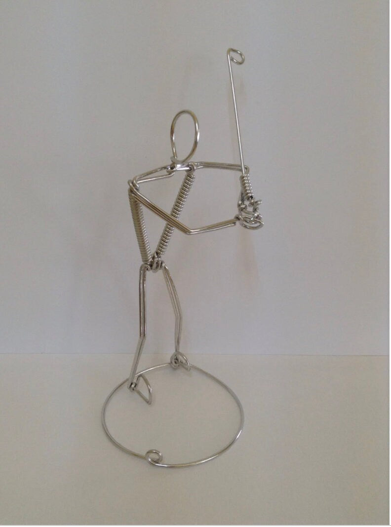 Golfer Ornament Wire Art Golf Gift