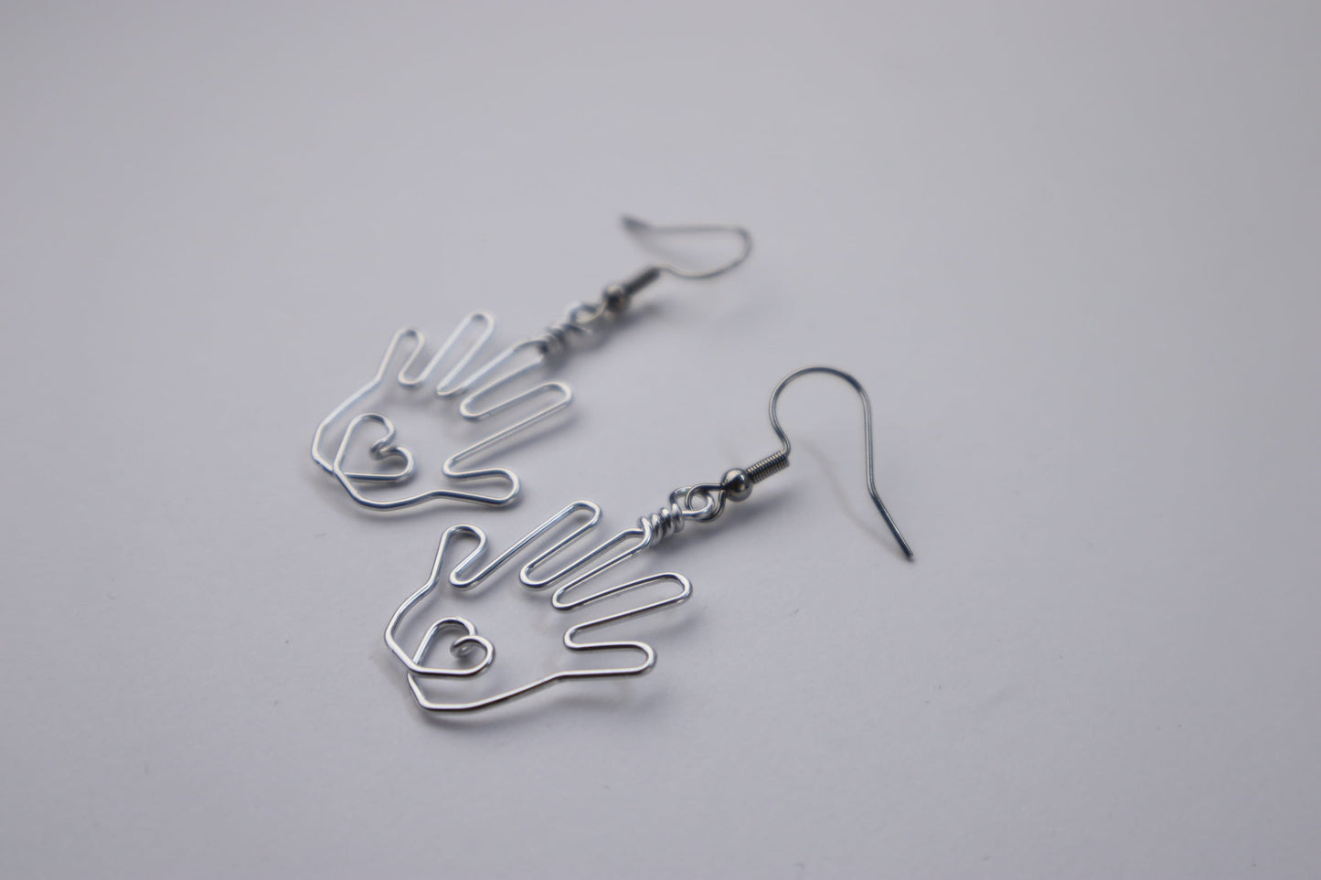 Hand Earrings, Gifts for Artists, Massage Therapists, Reiki Healers