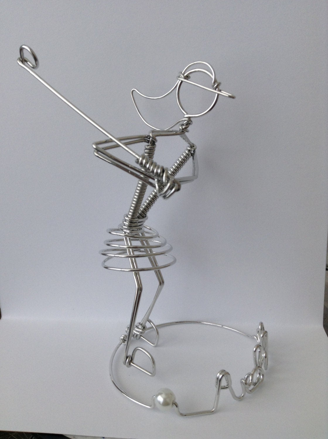 Golfer Ornament Wire Art Golf Gift