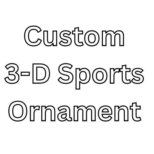 Custom Sports Figure Freestanding Ornament or Christmas Tree Decoration