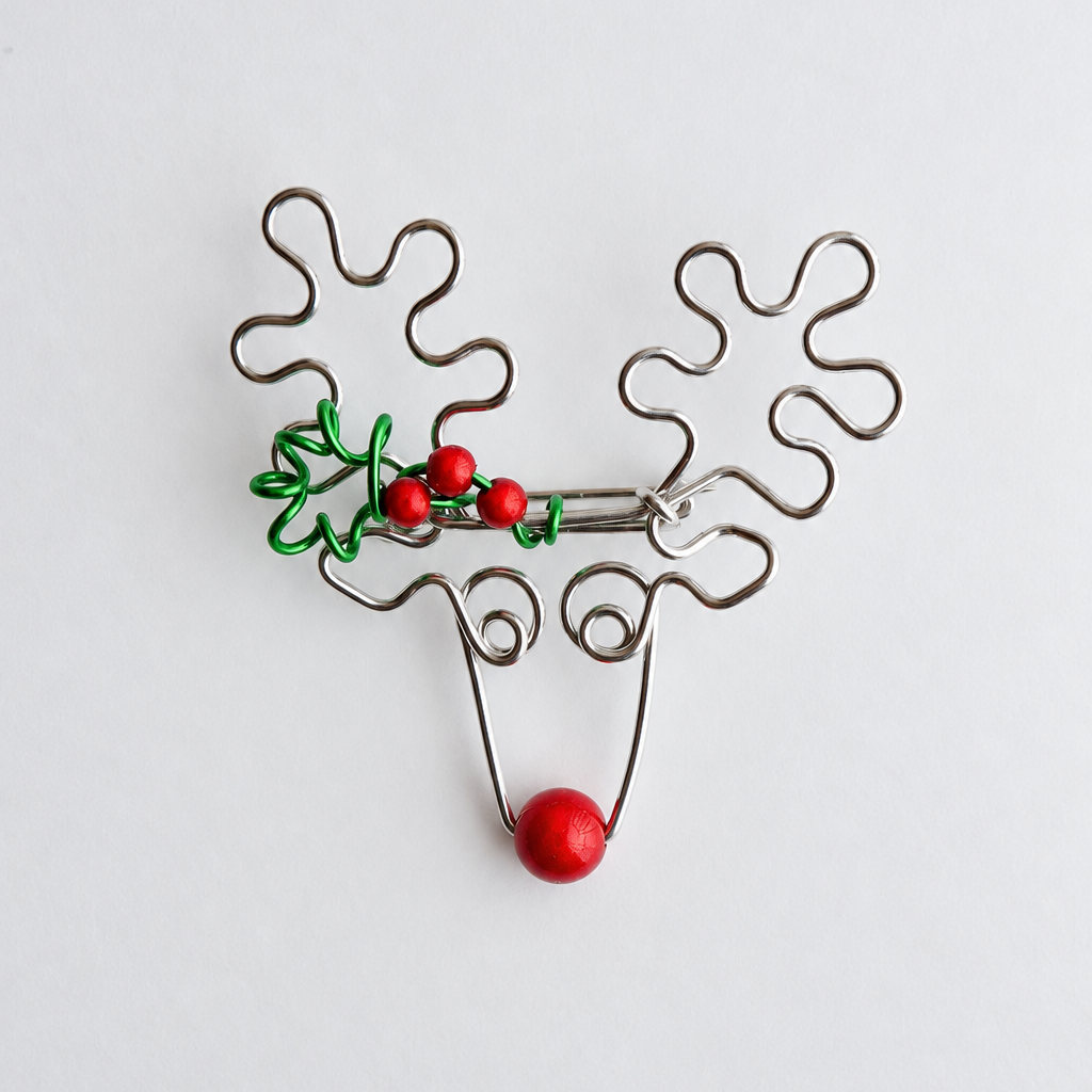 Reindeer Brooch Gift for Mom, Grandmother, Hostess