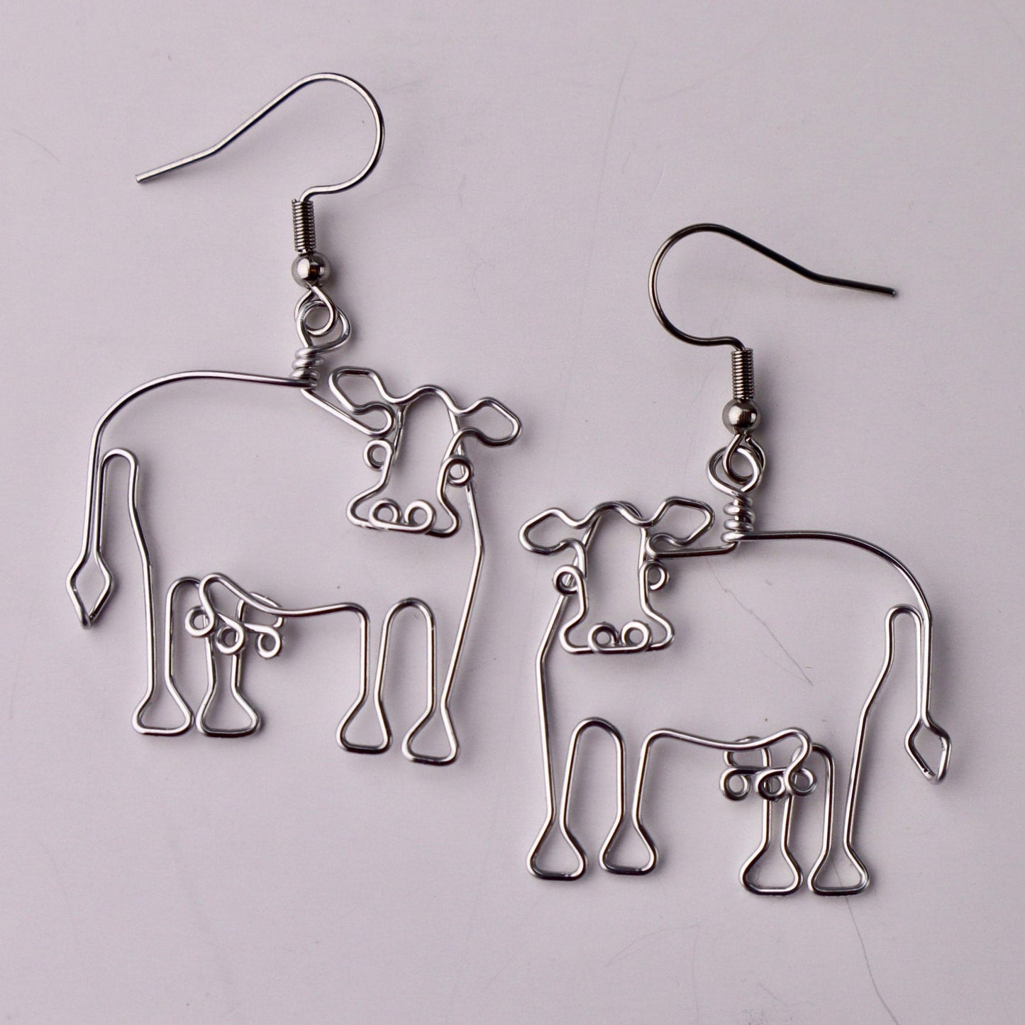 Cow Earrings, Gift for Cow Lovers, Cowgirls, BFF, Girlfriend, Daughter, Granddaughter Gifts