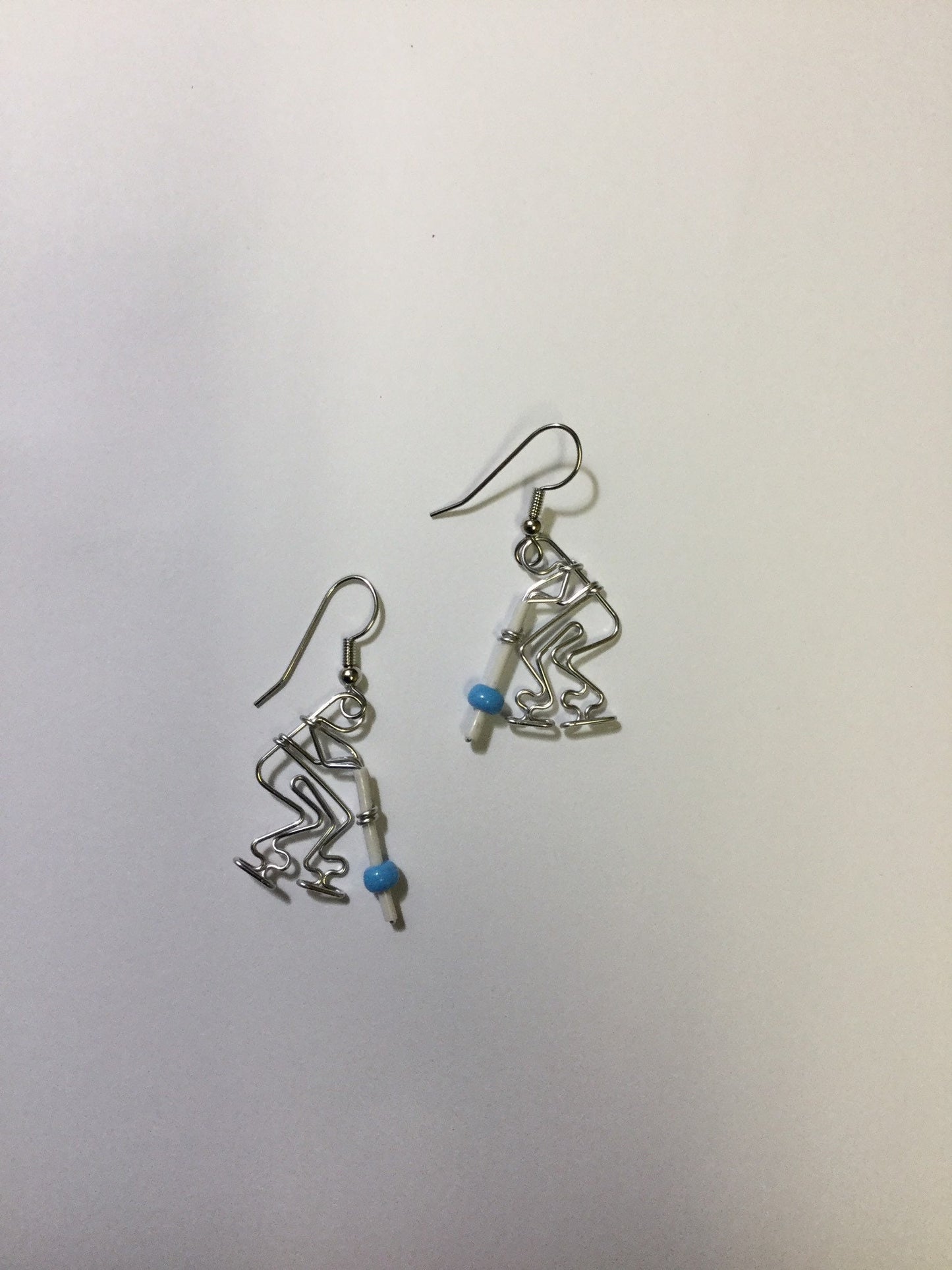 Ringette Player Earrings Wire Jewelry Gift for Girls