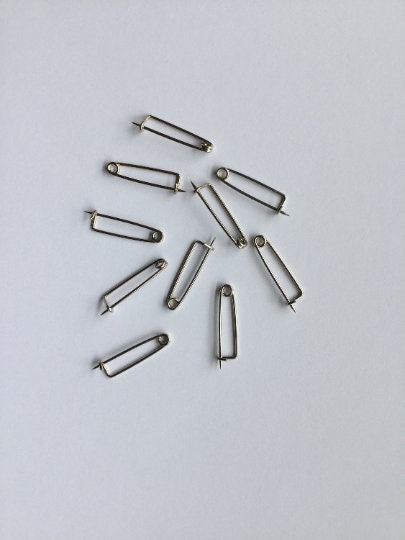 Stainless Steel  Pin Backs for Jewelry Making DIY Findings