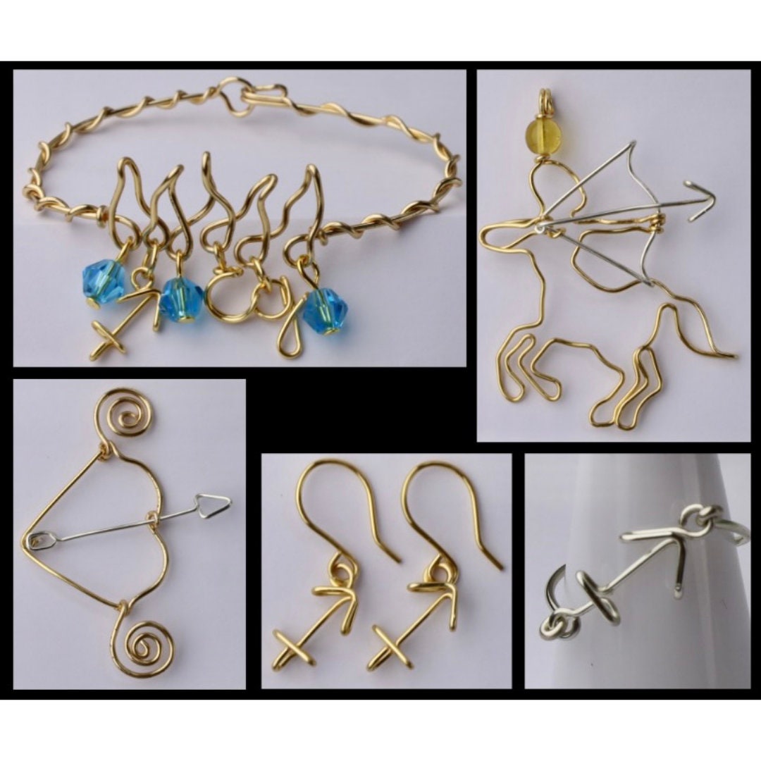 Create Zodiac Wire Jewelry Ebook //Templates & Tutorials PDF Patterns