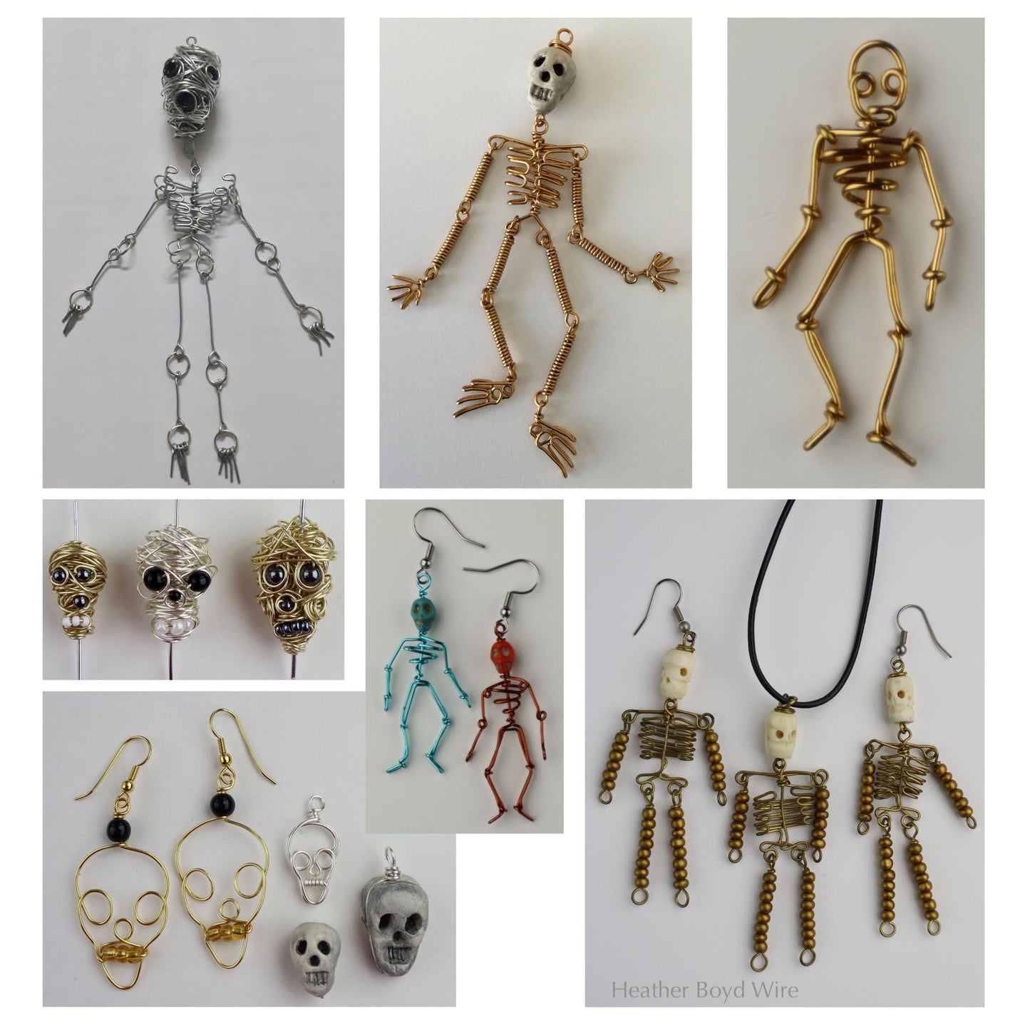 DIY Halloween Jewelry & Decoration Patterns | Wire Art Templates Tutorials ebook