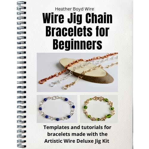 Wire Jig Chain Link Bracelets ebook / Beginner Jewelry Making Patterns and Tutorials