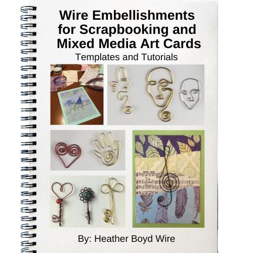Printable Templates for Wire Scrapbook Embellishments - Digital Download PDF Ebook