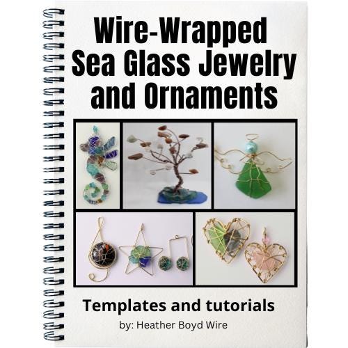 Sea Glass Jewelry & Ornaments, Jewelry Making Templates, Tutorials, PDF Printable Patterns